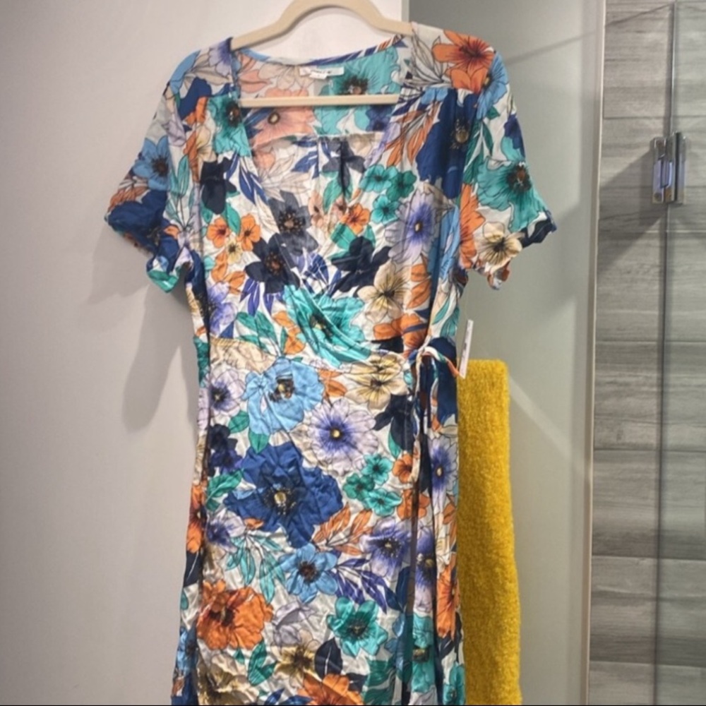 Floral Wrap Dress